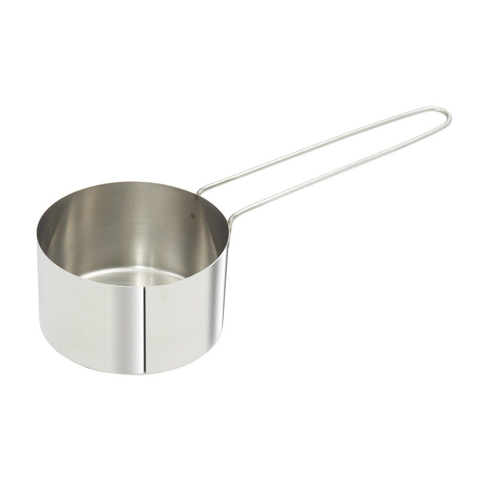 Winco MCPL-150C Stainless Steel Measuring Cup with 6" Long Loop Handle, 1-1/2 Cup