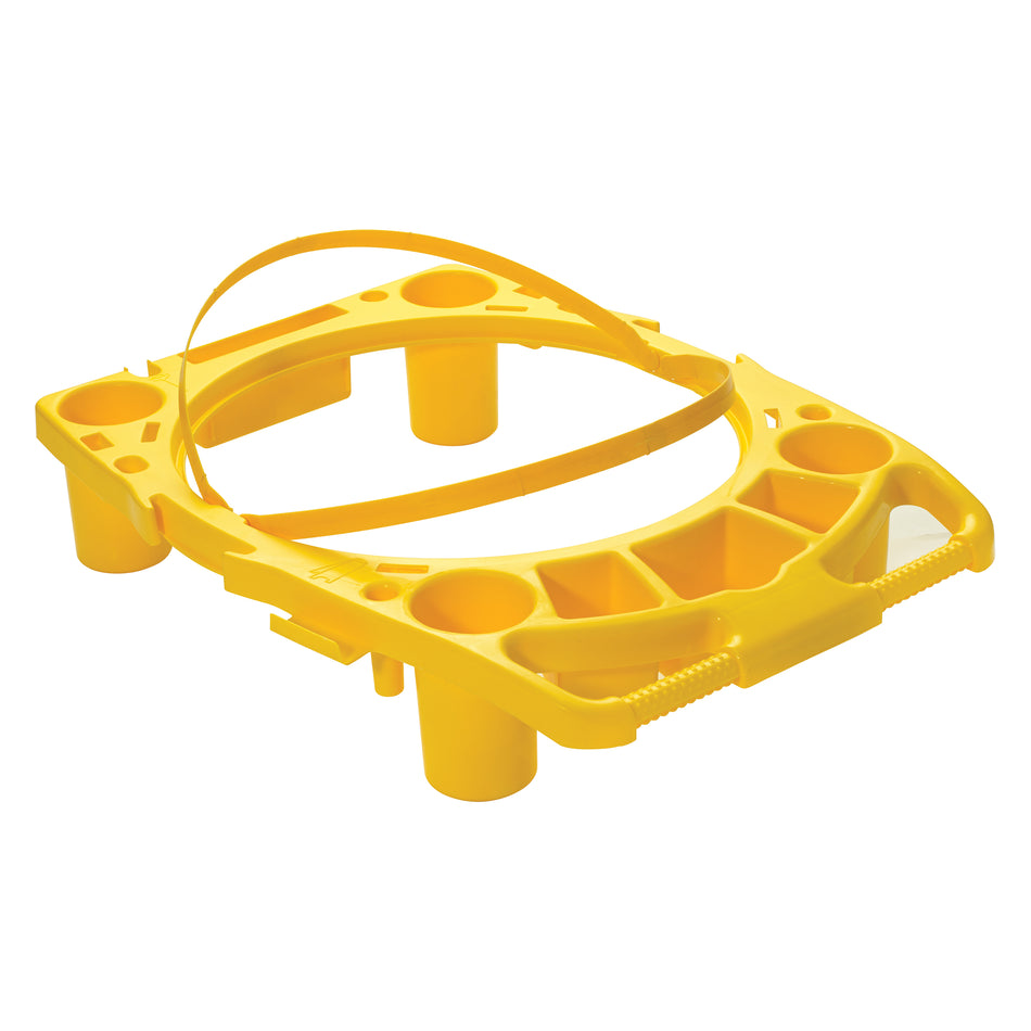 Winco TCD-44Y Janitorial Caddy Polypropylene Yellow with Multiple Storage Compartments