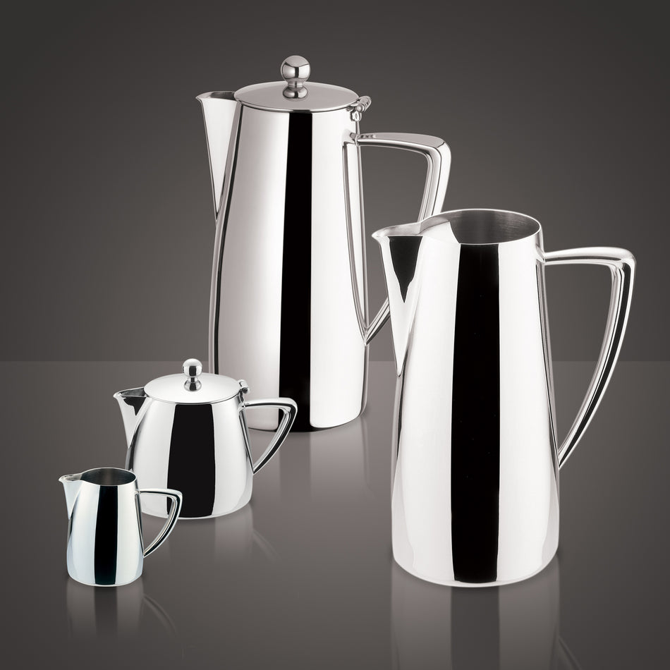 Winco Z-MC-CP64 64 Oz Coffee Server with Hinged Lid Stainless Steel Mirror Finish