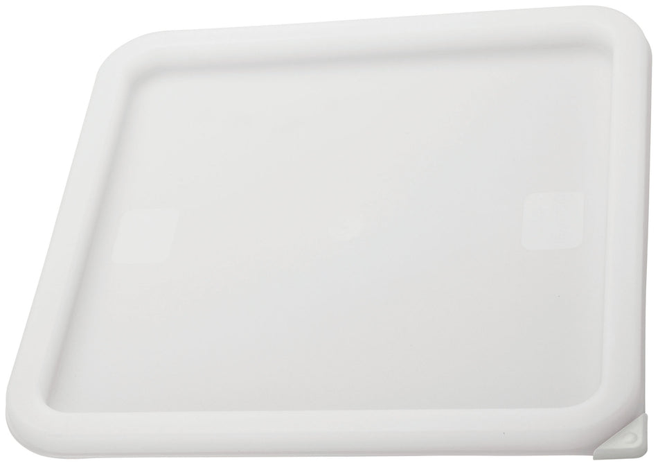 Winco PECC-L 11-1/2 Inch Container Cover for 12 to 22 Qt Square Containers Polyethylene White