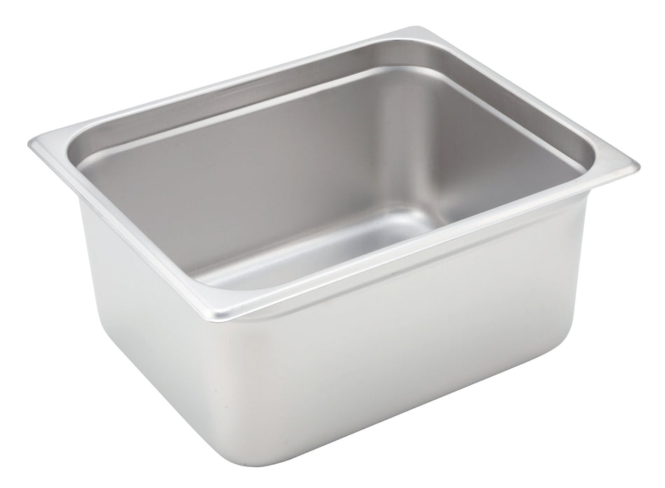Winco SPJH-206 12 Inch 22 Gauge Heavyweight Stainless Steel Steam Table Pan