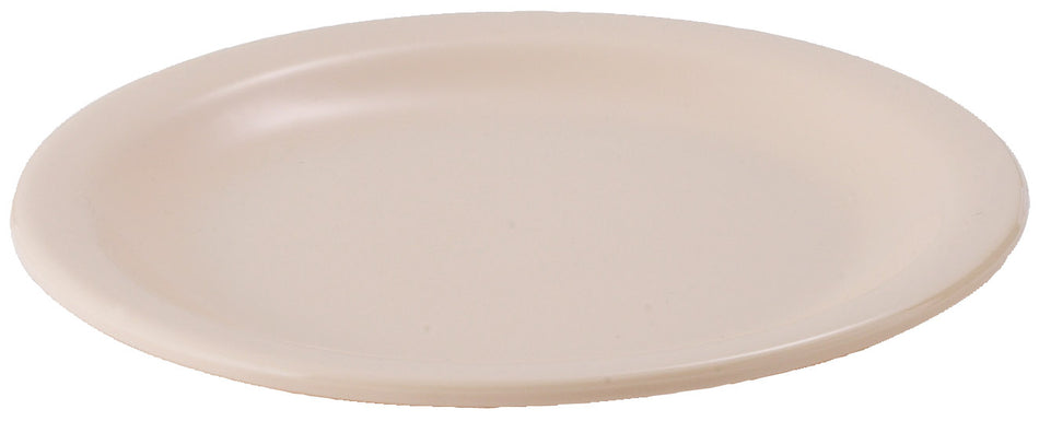 Winco MMPR-9 9 Inch Round Plate Tan Dishwasher Safe Melamine