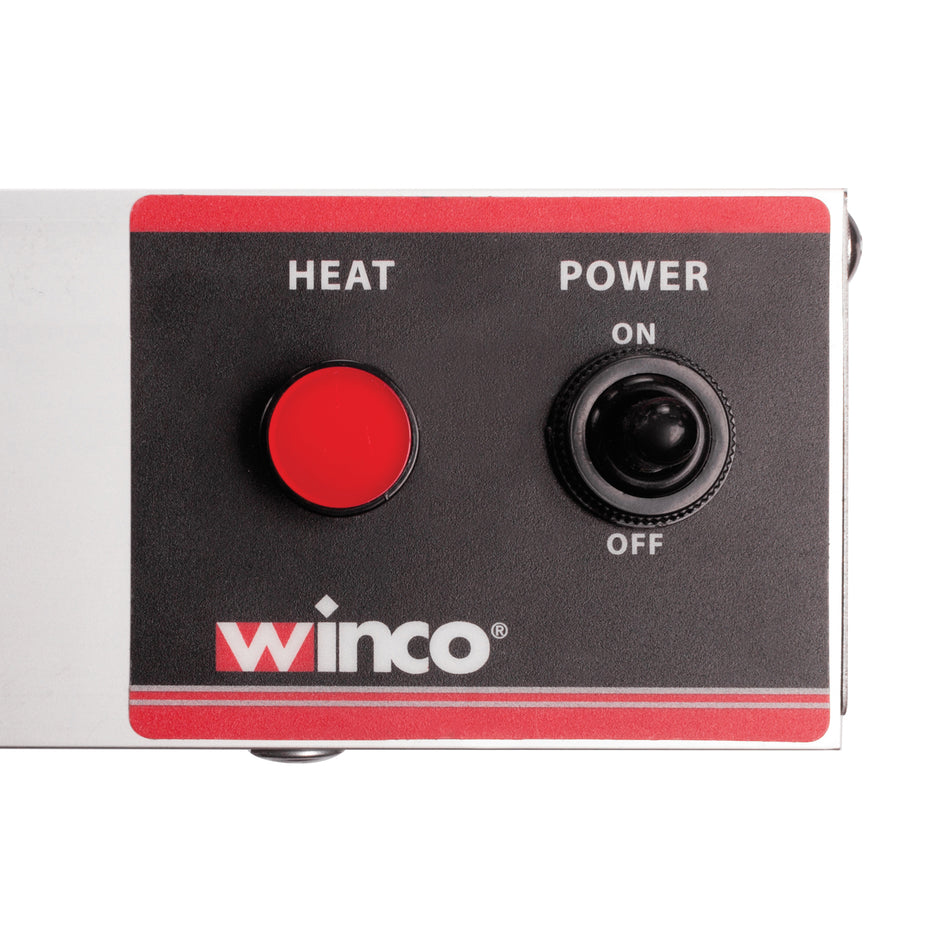 Winco ESH-24 24 Inch Electric Strip Heater with Undermount Brackets Aluminum