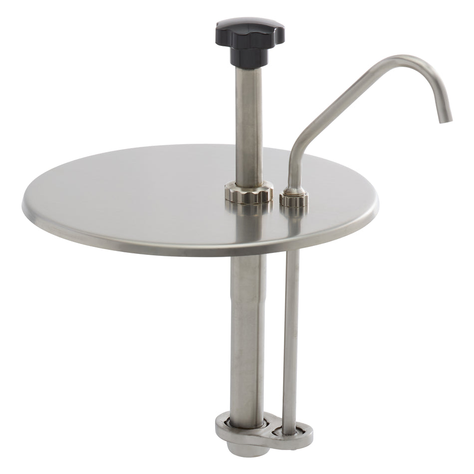 Winco 56752 2 Inch Condiment Pump for 7 Qt Inset Pan Stainless Steel with Ergonomic Design