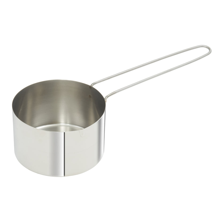 Winco MCPL-175C Stainless Steel Measuring Cup with 6" Long Loop Handle, 1-3/4 Cup