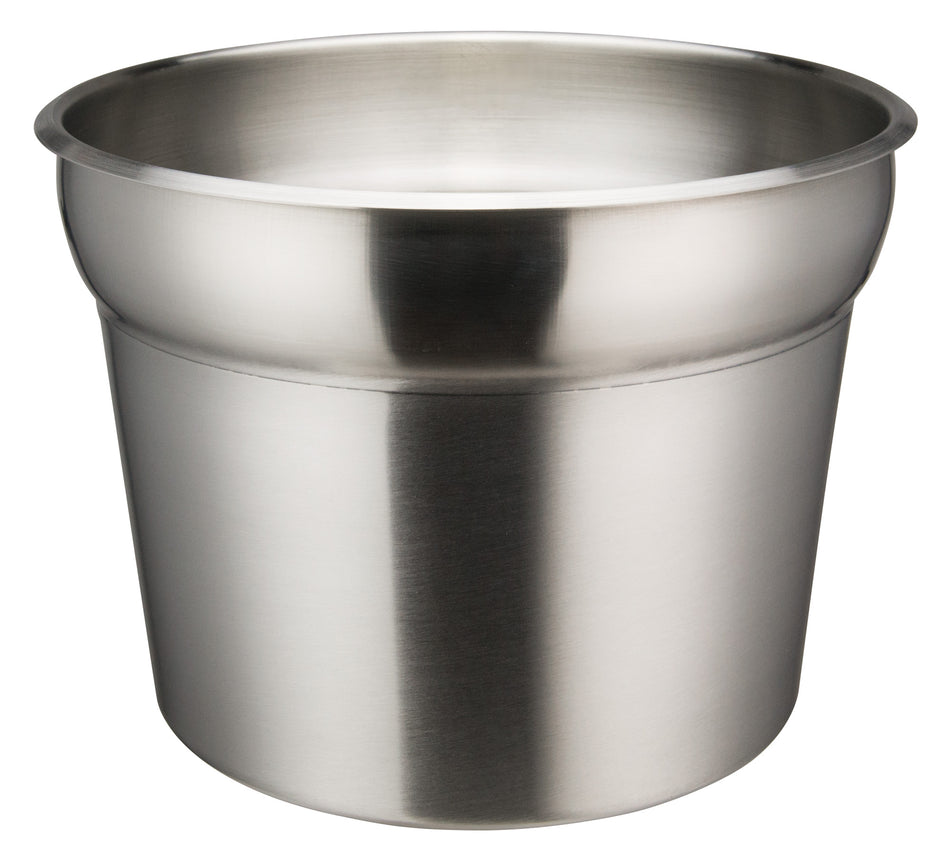 Winco INSN-11 11 Qt. Vegetable Inset with Satin Finish Stainless Steel