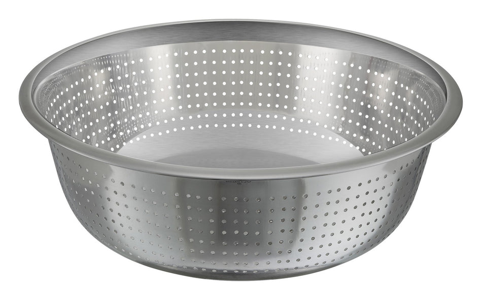 Winco CCOD-13S 13 Inch Diameter Chinese Colander with 2.5mm Holes Stainless Steel