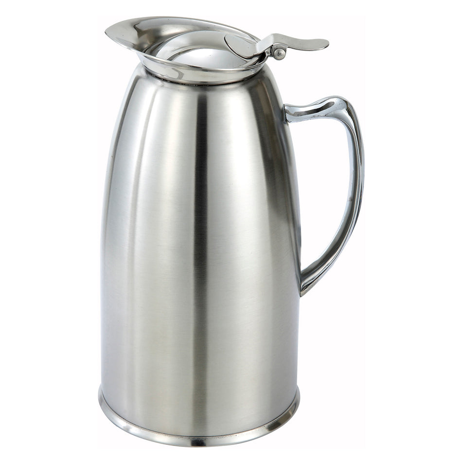 Winco VSS-508 20 Oz Double Wall Insulated Beverage Server Stainless Steel Satin Finish