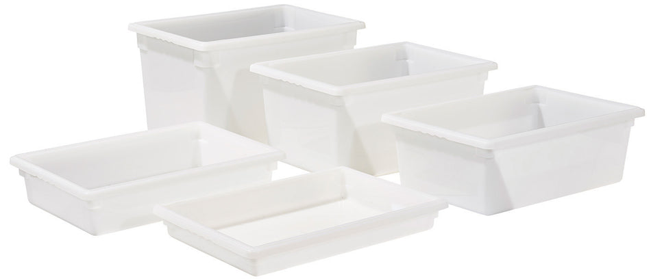 Winco PFFW-15 Food Storage Box 18 Inch Width 22 Gallon BPA Free Polypropylene White