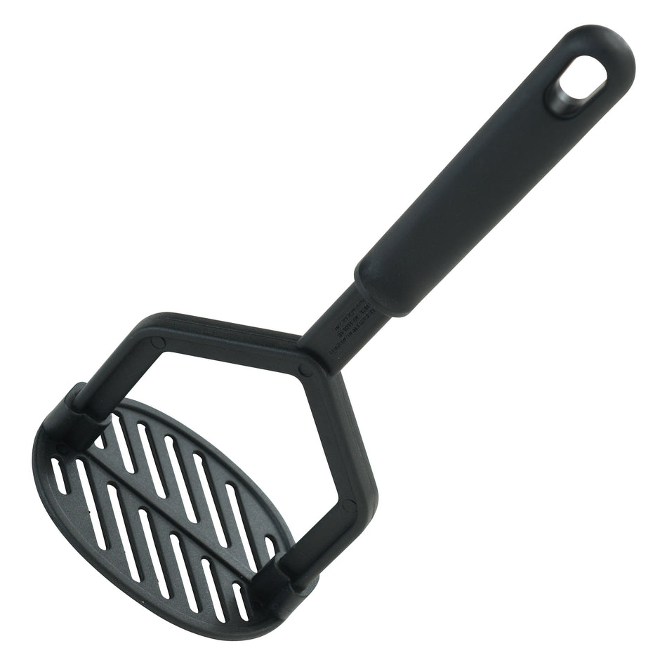 Winco NC-MS 10 Inch Oval Potato Masher BPA Free Nylon Black
