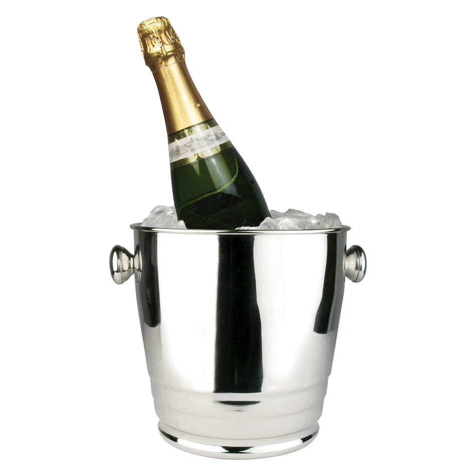 Winco WB-4HV 4 Qt Wine Bucket Stainless Steel Mirror Finish with Descriptors