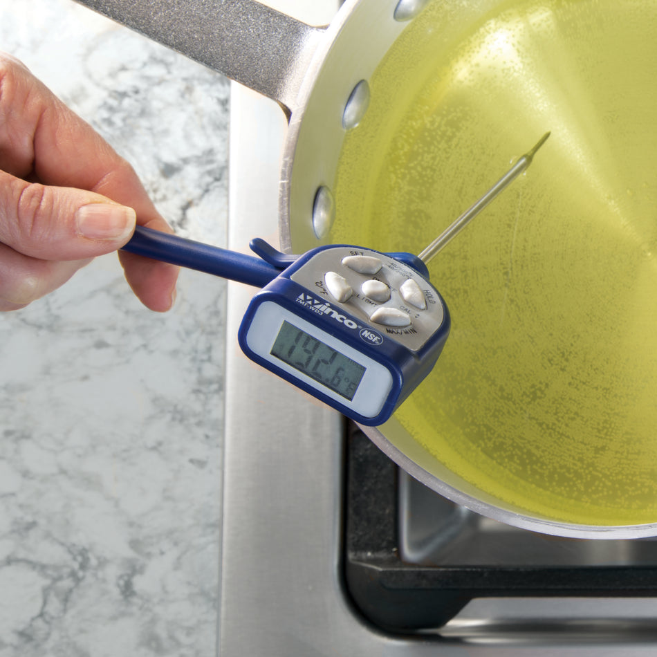 Winco TMT-WD3 Digital Pocket Thermometer 1.5mm Stainless Steel Probe Waterproof
