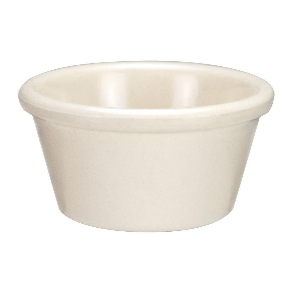 Winco RP-2B 2 Oz Ramekin Plain Dishwasher Safe Melamine Break-Resistant Bone