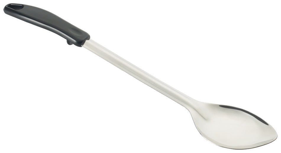 Winco BHOP-15 15 Inch Basting Spoon Solid Stainless Steel Black Polypropylene Handle