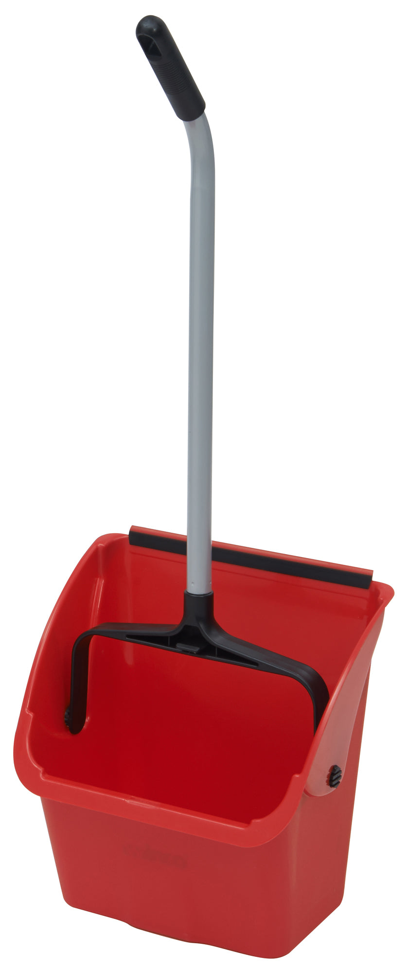 Winco DP-14R 13-5/8 Inch Jumbo Lobby Dust Pan Polypropylene Red with Ergonomic Handle