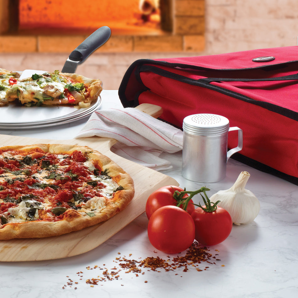 Winco BGPZ-20 20 Inch Pizza Delivery Bag Insulated Polyester Red with EPE Filling