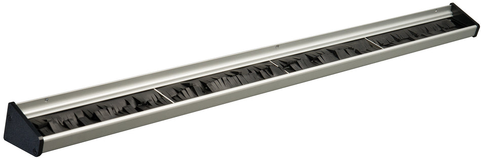 Winco MHH-24 24 Inch Mop Broom Holder with Rubber Bristles Aluminum