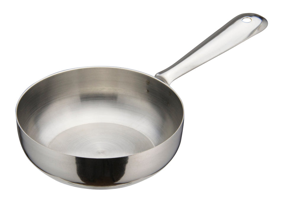 Winco DCWC-101S 7 Oz Fry Pan Round Stainless Steel 4 Inch Diameter