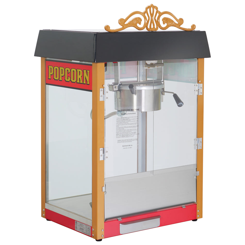 Winco 11060 21 Inch Electric Popcorn Popper with Heated Warming Deck