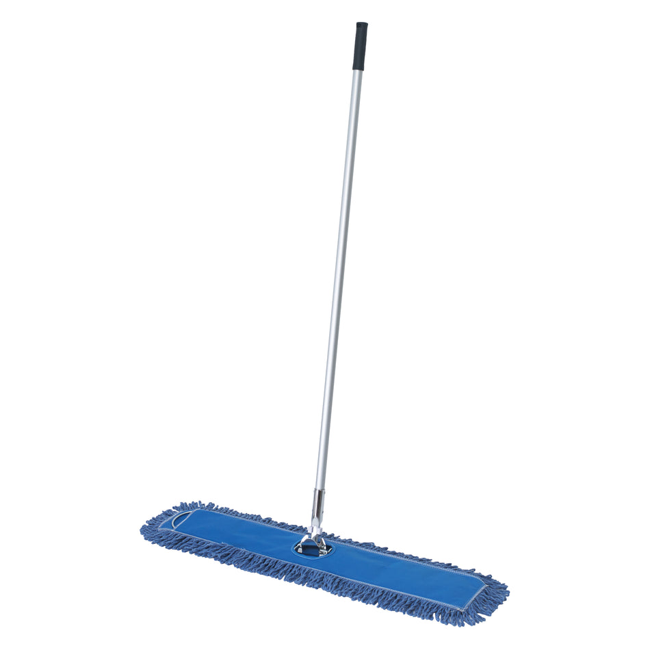 Winco DMB-36H 36 Inch Dust Mop Head Refill Cotton Blend Blue