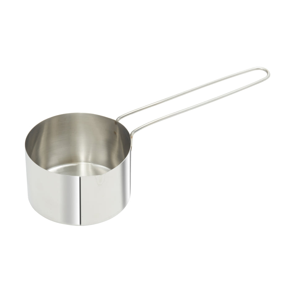 Winco MCPL-125C Stainless Steel Measuring Cup with 6" Long Loop Handle, 1-1/4 Cup