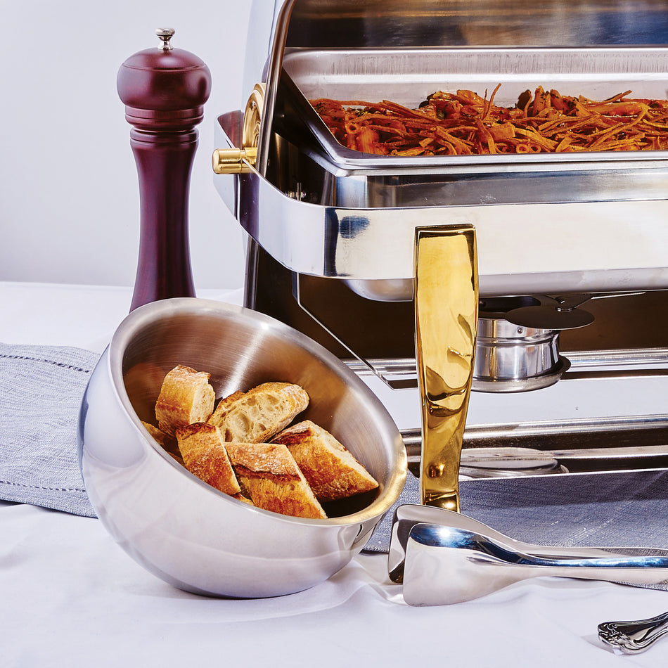 Winco DWAB-S 1-1/2 Quart Double-Wall Insulated Display Bowl Stainless Steel