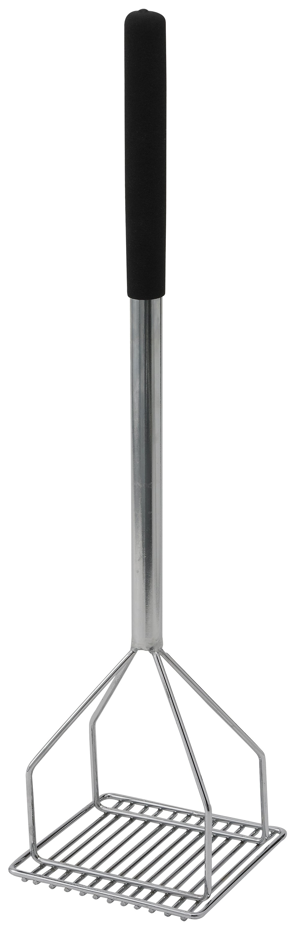 Winco PTMP-24S 5-1/4 Inch Nickel Plated Potato Masher with Chrome Handle