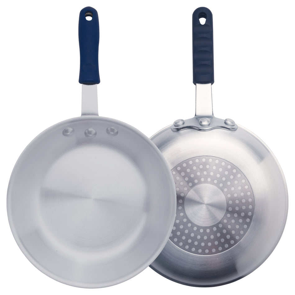 Winco AFPI-8H 8 Inch Fry Pan Riveted Ergonomic Handle Induction Ready Aluminum
