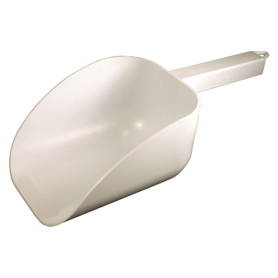 Winco CR-838W Bar Maid 32 oz Polystyrene Flat Bottom Scoop with Hook Handle