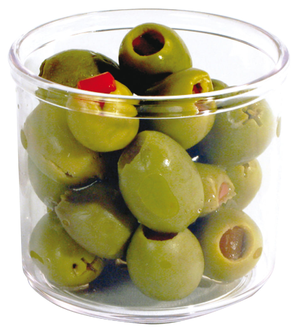 Winco CJ-7G 7 Oz Clear Round Glass Condiment Jar 3 Inch Diameter