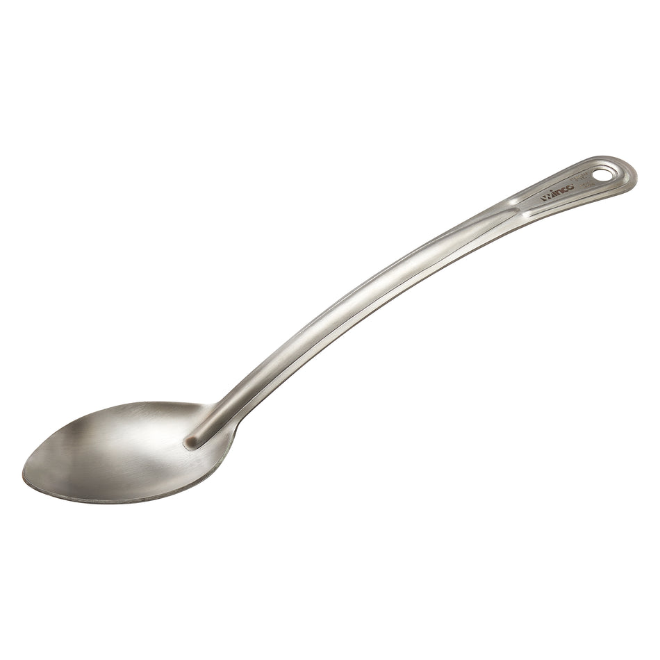 Winco SSCH-13S 13 Inch Long Heavy Duty Solid Basting Spoon 18/0 Stainless Steel