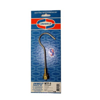 Uniweld Torch Tip 9/16"F.F. Brass, Stainless Steel Polished MTF-5