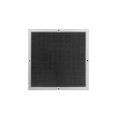 USAIRE CC5622222401, 24x24 T-Bar Lay-In Return Air Grille, White Aluminum Wall & Ceiling Vent Cover