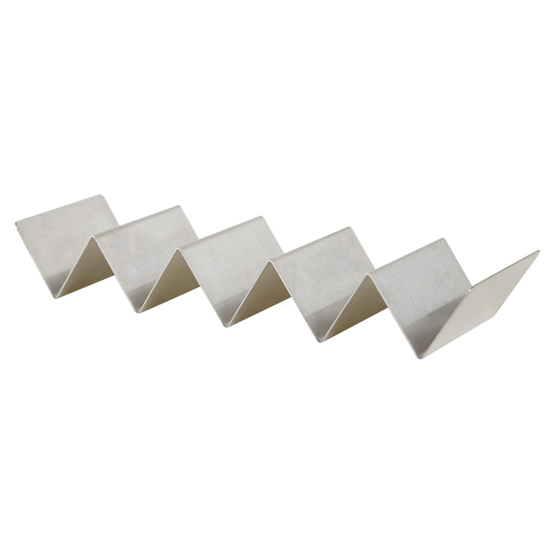 Winco TCHS-45 14 Inch Taco Holder Stainless Steel Brushed Finish with 4-5 Capacity