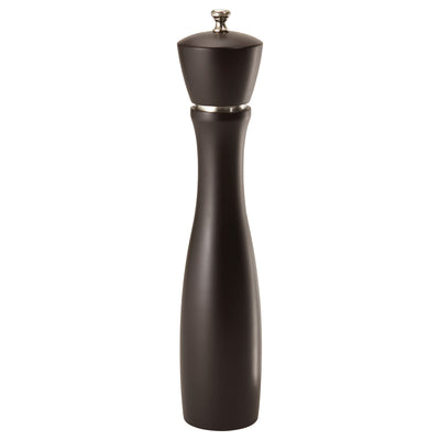 Winco WPM-12CD 12 Inch Pepper Mill Carbon Steel Grinder Beechwood with Stainless Steel