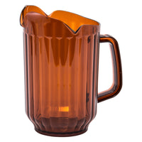 Winco WPCT-60A 60 Oz Water Pitcher Polycarbonate Amber with 3 Spouts