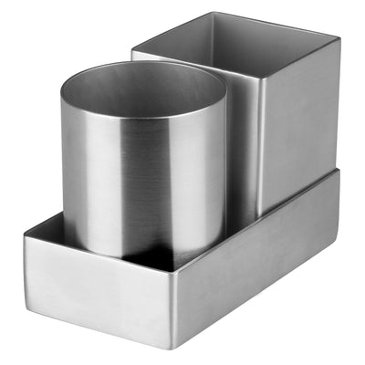 Winco DDSG-301S 2 Inch Sugar Packet Holder Set with Stainless Steel Caddy