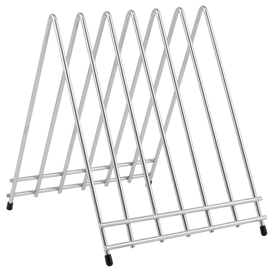 Winco CB-6L Cutting Board Rack with 6 slots and Accessory Hooks