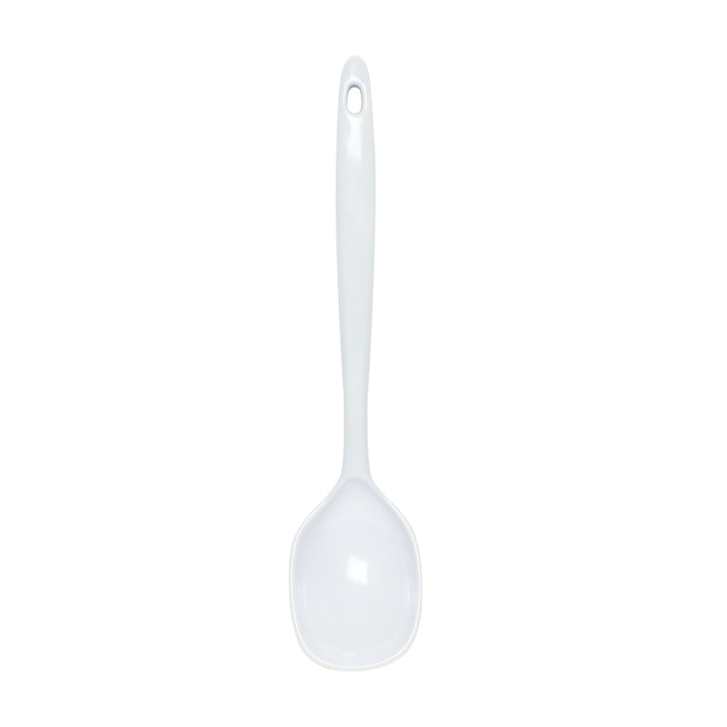 Thunder Group W7102 12 Inch Serving Spoon Solid Melamine White with Hanging Hole
