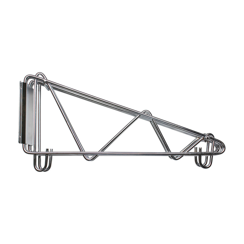 14" x 11-1/4" x 1-4/7", Direct Wall Bracket, Double Shelf Support, Chrome Plated Wire, 5 Years Limited Warranty, NSF