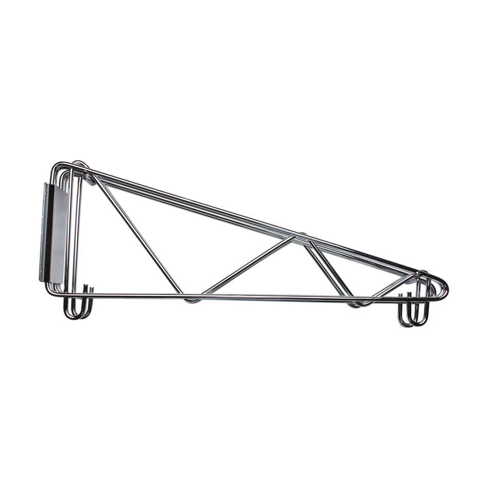 18" x 11-1/4" x 1-4/7", Direct Wall Bracket, Double Shelf Support, Chrome Plated Wire, 5 Years Limited Warranty, NSF