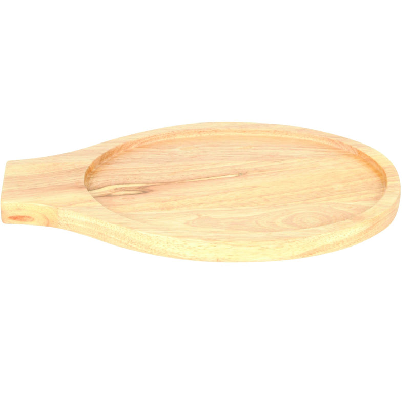 Thunder Group WDFJ001 Oval 3/4 Inch Thick Wood Fajita Skillet Underliner