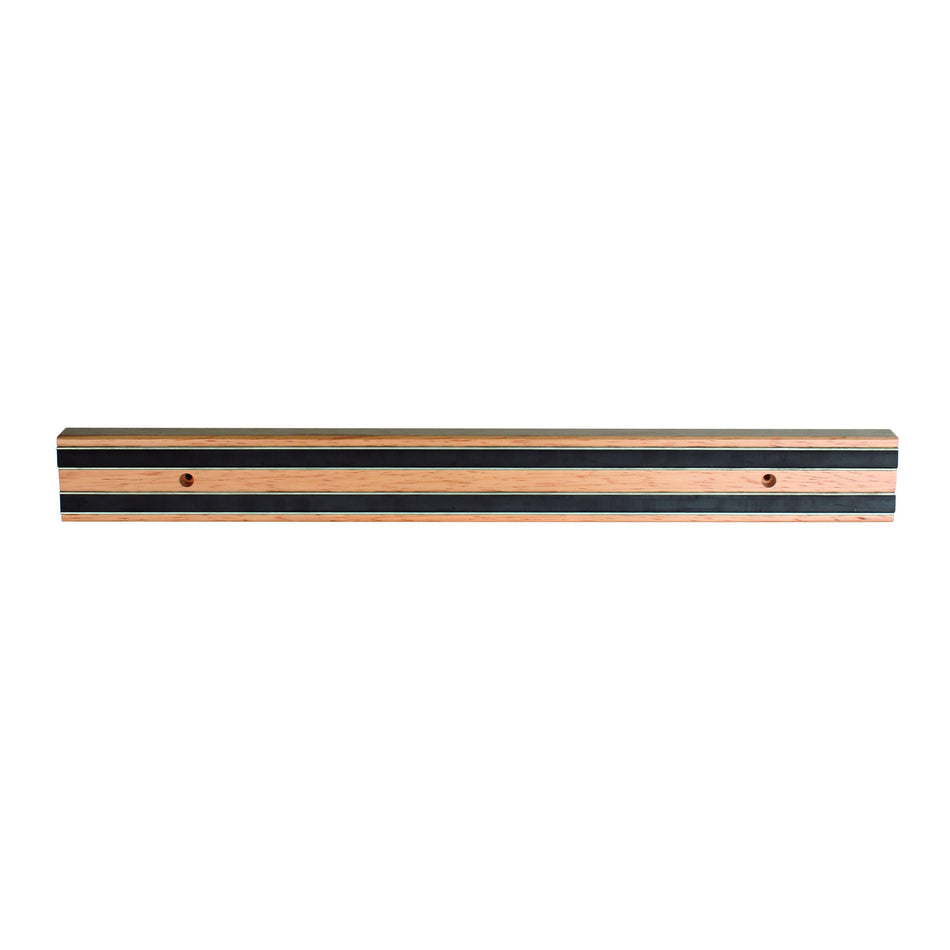 24" x 2" x 1", Magnetic Bar, Wooden Base with Two Magnetic Strips