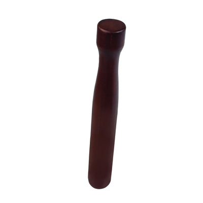 Thunder Group WDML008W 8 Inch Muddler with Flat Head Lacquered Wood Walnut