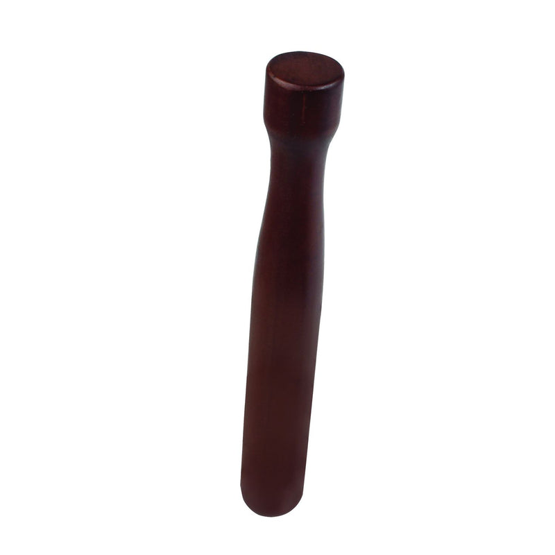 Thunder Group WDML008W 8 Inch Muddler with Flat Head Lacquered Wood Walnut