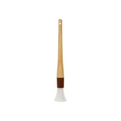 Thunder Group WDPB006N 1 Inch Round Pastry Brush with Sterilized Nylon Bristles Wood Handle