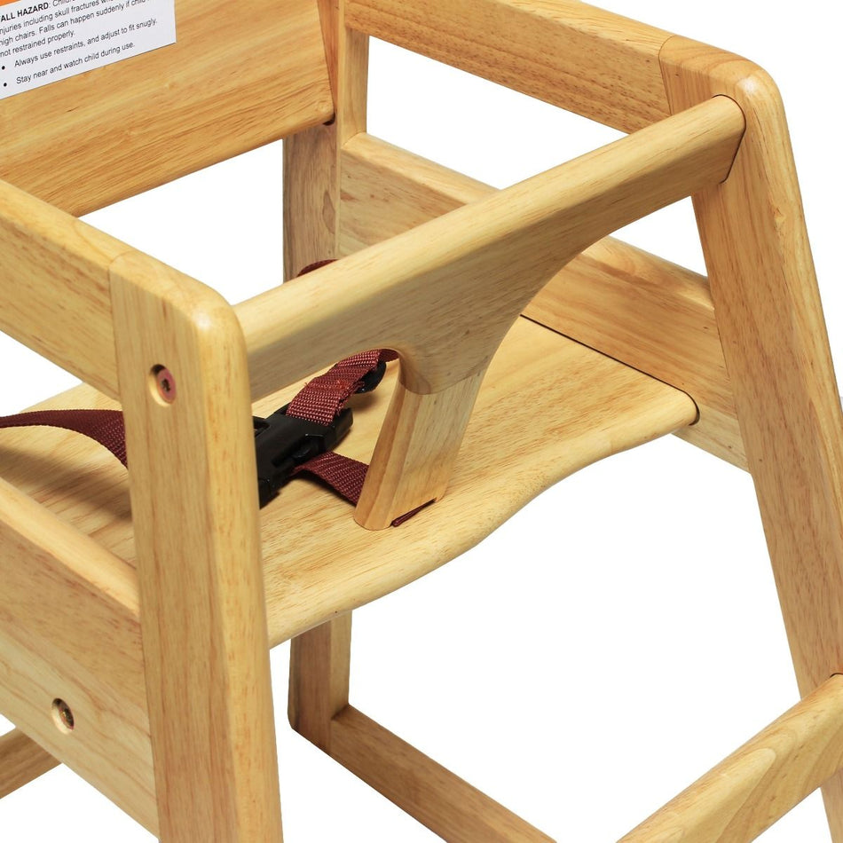 Thunder Group WDTHHC018A, Restaurant Wood High Chair, Natural Finish