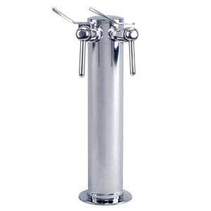 Micro Matic D4743DT-W 3 Inch Diameter Draft Wine Dispensing Tower Countertop Air Cooled Stainless Steel