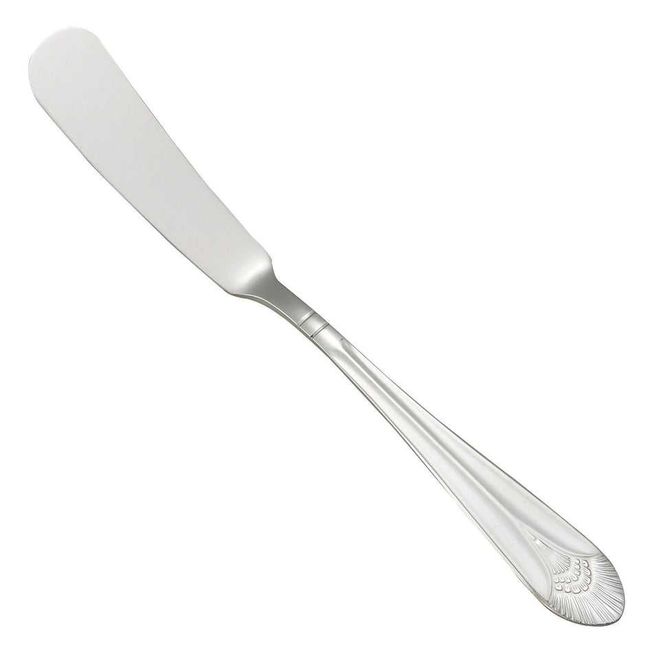 12 pack Winco 0031-12 Peacock Butter Spreader, 18/8 Extra Heavyweight