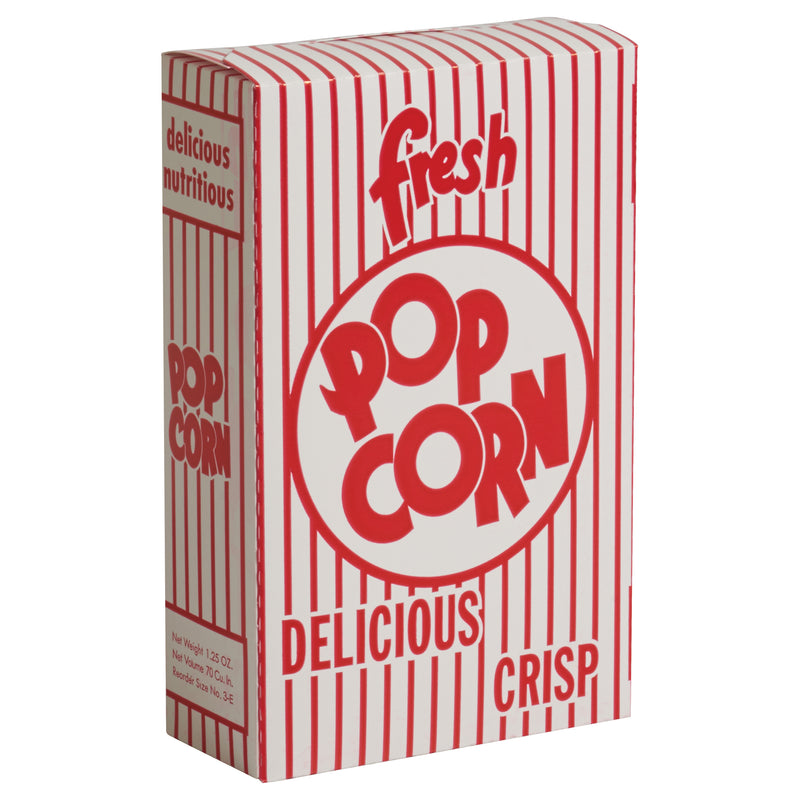 Winco 41563CS 4-3/4 Inch Benchmark Closed Top Popcorn Box 1.25 Oz 500 Boxes Cases